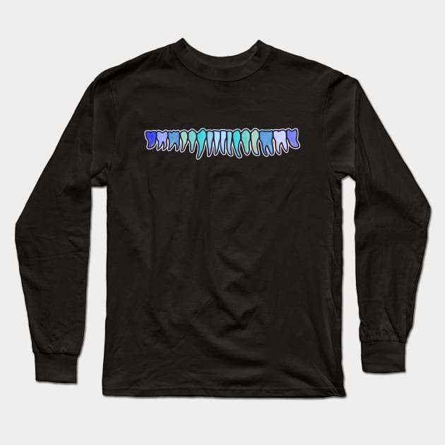 Cool Teeth Long Sleeve T-Shirt by Happimola